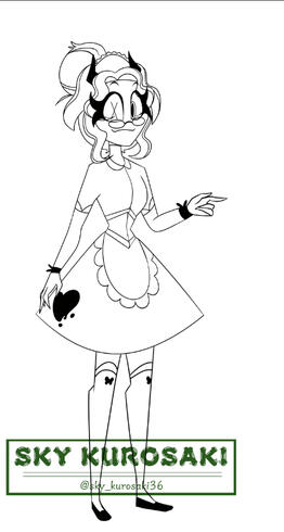 Blanche Line Art