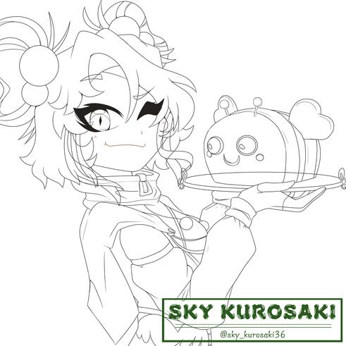 Zanealry Line Art