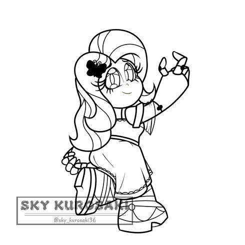 Fluttershy_LineArt