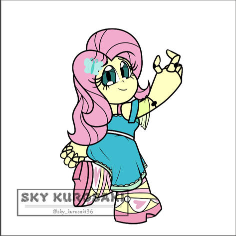 Fluttershy Flat Color